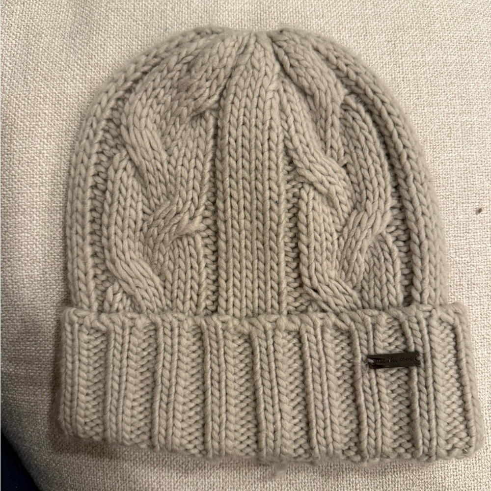 Michael Kors Beige Knit Beanie